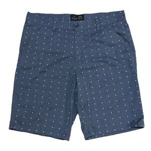Public Record Public Rec Men's Blue Size 32 (34x10)Reg Fit Palm Tree Print Short